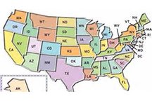 Map of U.S. states