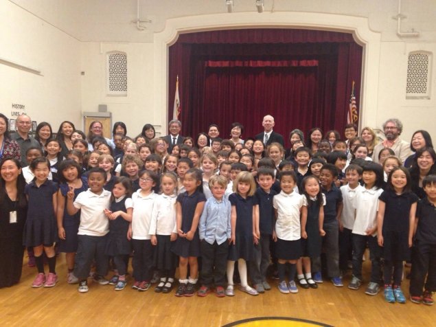 First Lady of Japan Ms. Abe visits Rosa Parks Elementary School
