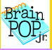 BrainPOP Jr. Logo with notepad clipart 
