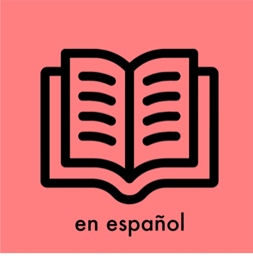 Illustration of an open book with the caption en Espanol 