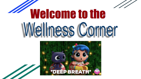 Slide introducing topic of deep breaths.