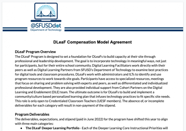 DLeaF Compensation Model