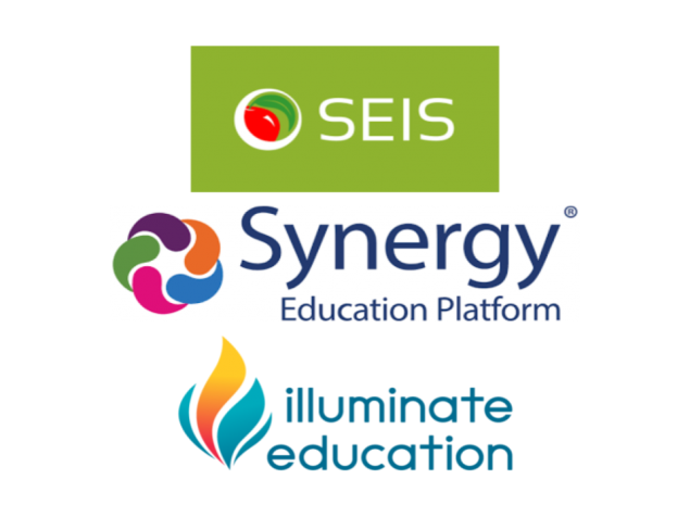 image of three student data info system logos