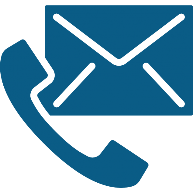 Icon of a phone and an envelope