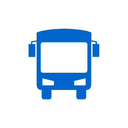 icon of blue bus
