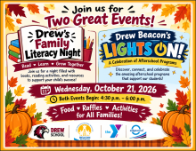 Family Literacy Night on Wednesday, October 21 4:30-6pm Read, learn, food, resources, activities