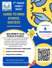 2026 9th Grade Family Night Flyer